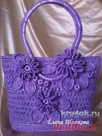 Вязаная крючком сумка из пакетов. Работа Е.Шляковой. Схемы. / kru4ok.ru
