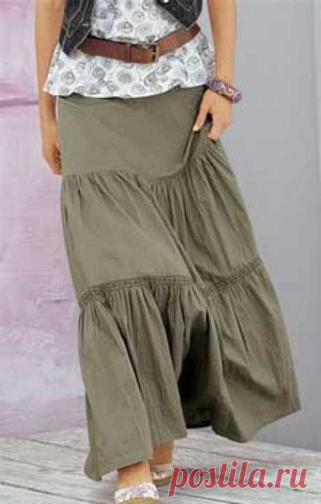 Юбка в пол выкройка от Анастасии Корфиати