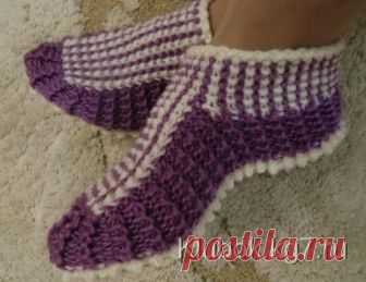 СЛЕДОЧКИ - НОСОЧКИ СПИЦАМИ /на 2-х спицах тоже