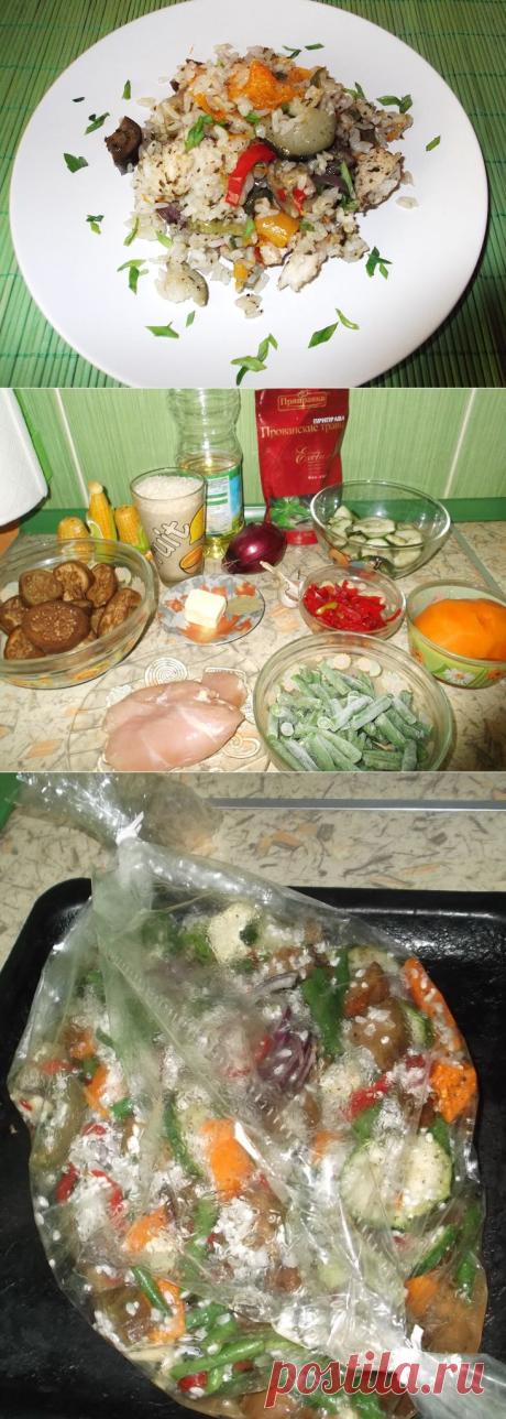 КУРИЦА С РИСОМ И ОВОЩАМИ В ДУХОВКЕ. КАК ПРИГОТОВИТЬ ЛЕНИВЫЙ РИС
