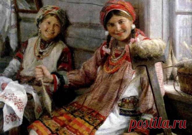 Как на Руси проходили посиделки, зачем тушили свечи и за что отрезали косу