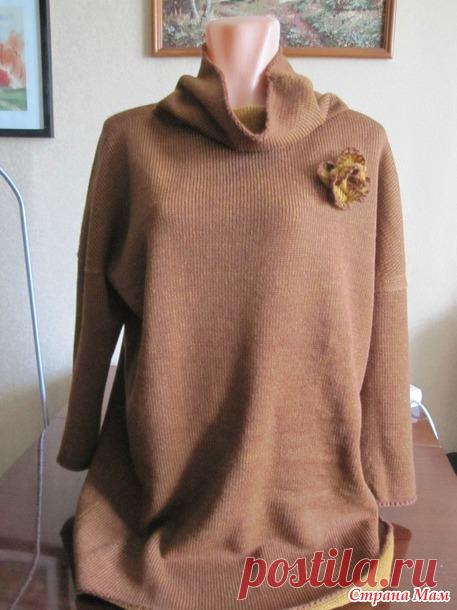 . Свитер-туника за день)) - Машинное вязание - Страна Мам