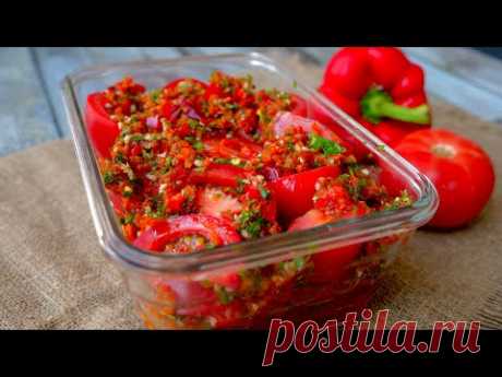 Закуска из помидоров «Огонёк» 🍅 | для всех любителей АДЖИКИ
