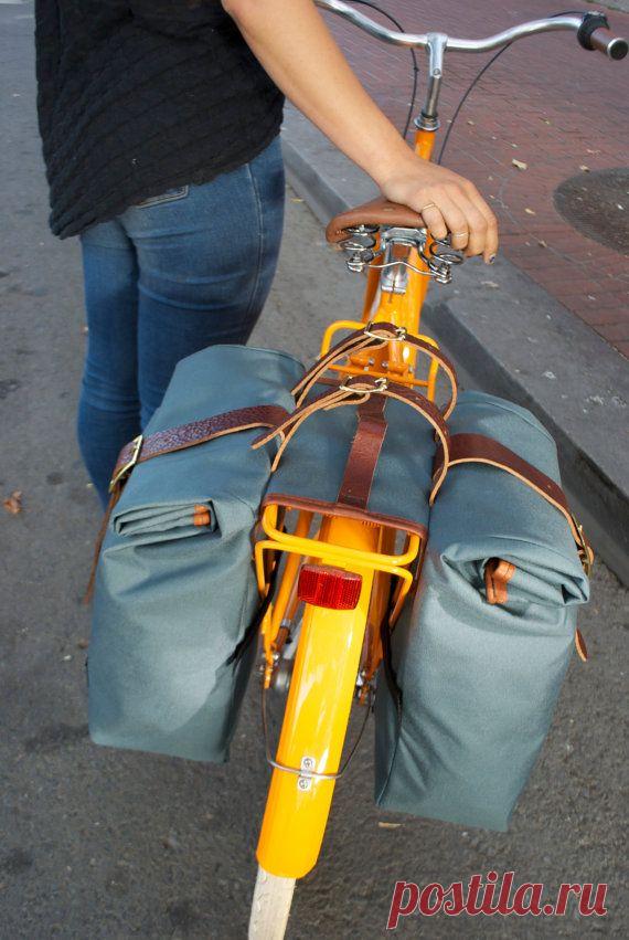 Saddle Bag Leather Trim от MotleyGoods на Etsy