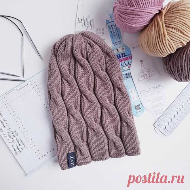 Описание шапки с косами