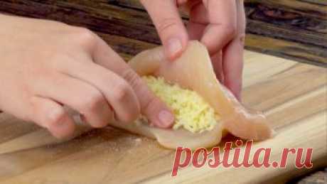 Готовим куриный рулет кордон блю - рецепт вкуснейшего блюда из курицы и сыра.