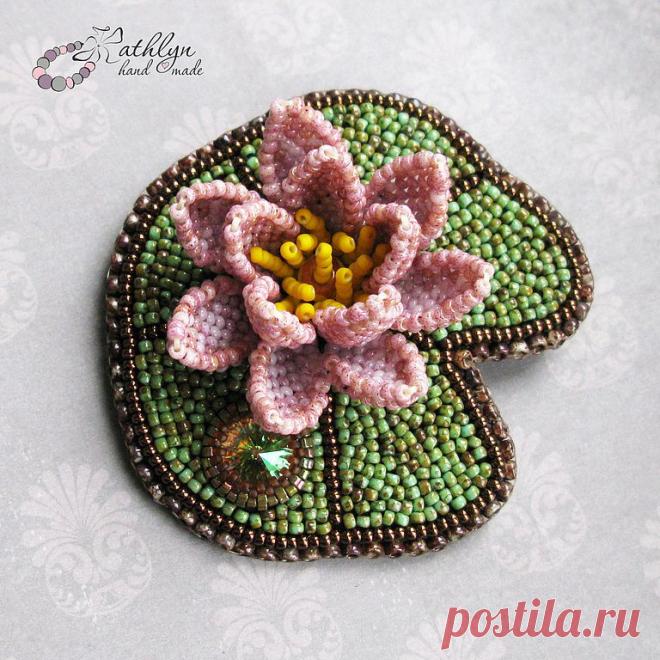 Кувшинки из бисера | 3vision - Fashion blog