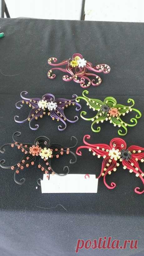 Paper Quilled Steampunk Octopus &amp; Gear от eclectikadesignsetsy
