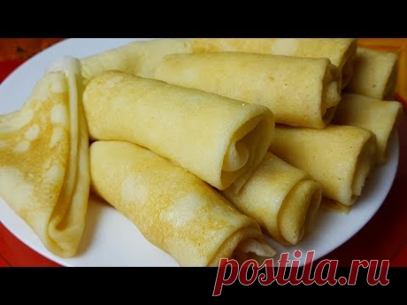 Блины из риса без глютена, цыганка готовит. Рисовые блинчики с творогом и бананом.