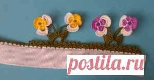 Yeni Çiçekli Tığ Oyası Örneği - Mimuu.com
