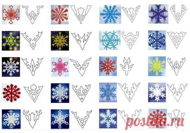 Вырезаем снежинки
