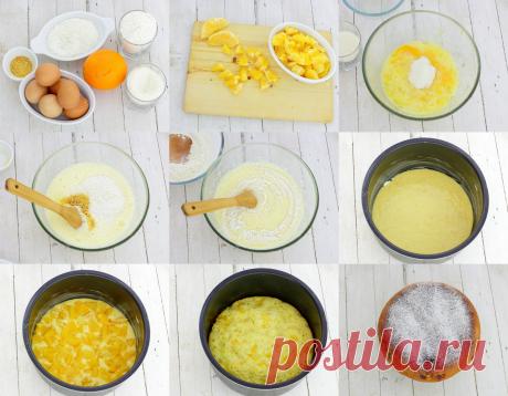 Шарлотка с апельсинами | Самые вкусные кулинарные рецепты