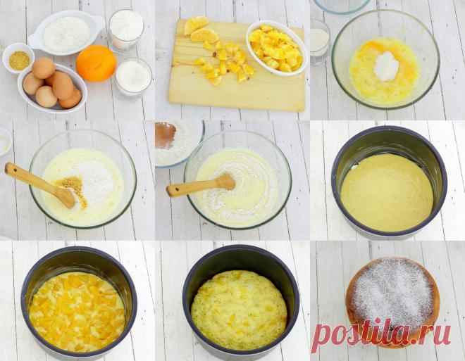 Шарлотка с апельсинами | Самые вкусные кулинарные рецепты