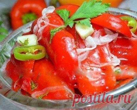 Пряный перчик, маринованный за сутки!