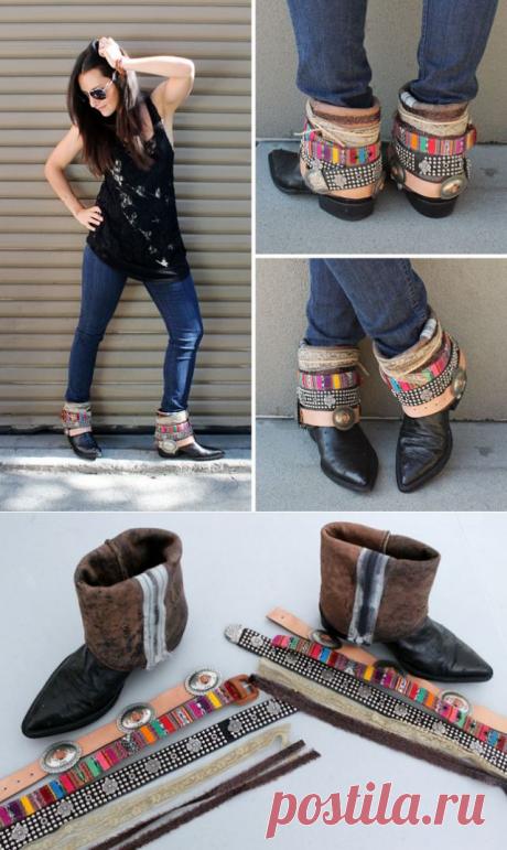 Еще одна переделка сапожек (DIY) / Обувь / ВТОРАЯ УЛИЦА