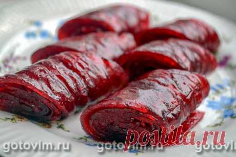 Пастила из красной смородины в электрической сушилке, Фото готового блюда / Готовим.РУ