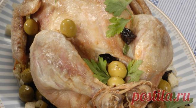 Фаршированная курица, пошаговый рецепт с фото