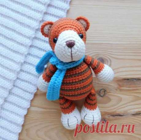 Тигрёнок Карамелька крючком. Амигуруми схемы и описания. Автор: Светлана Болотова | IRINELY.ART