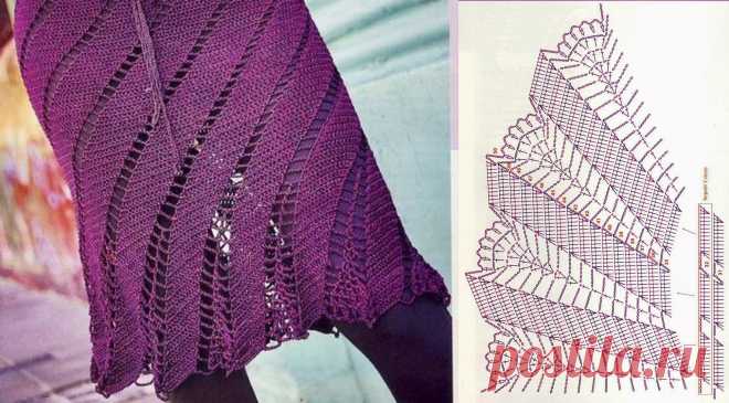 Юбка крючком