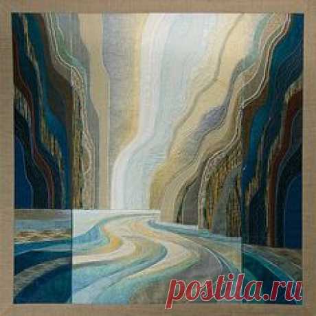 easy landscape art quilt pattern | Quilts, Quilts, Quilts