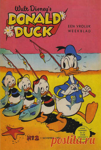 Дональд Дак ноябрь 1952 года №-2 - Donald Duck 1952-2009 - Книжный дом книгоед библиотека