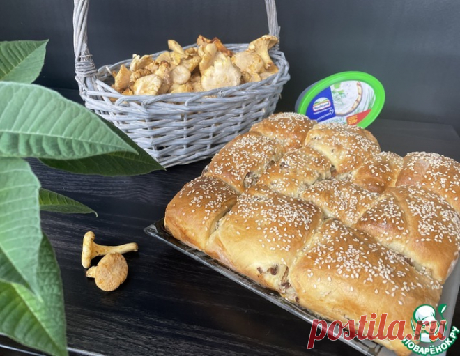 Пирог с лисичками – кулинарный рецепт