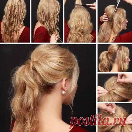 Простые прически за 5 минут на каждый день. Схемы