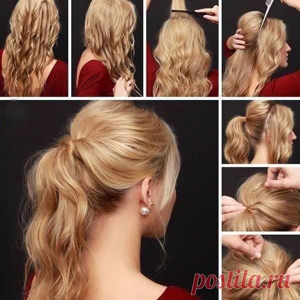 Простые прически за 5 минут на каждый день. Схемы