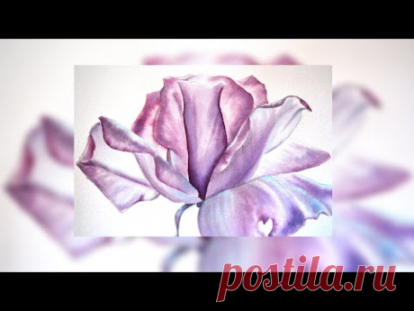 Супер роза, рисую Чудо-краской. Релакс арт.