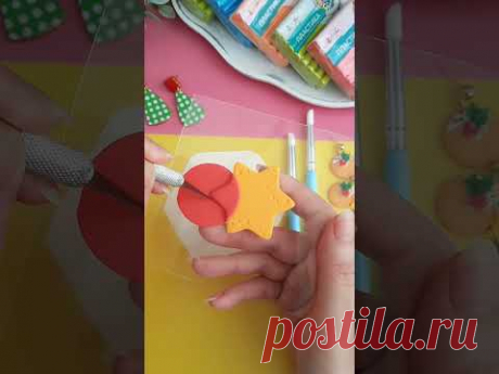 Ёлочная игрушка из полимерной глины #хобби #творчество #своимируками