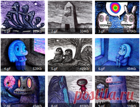 Стереографичные рисунки Dain Fagerholm
(«Science-Art»)

Дэйн Фэйгерхолм (Dain Fagerholm) создает стереографические и немного безумные рисунки милых монстров. Использует преимущественно ручки и маркеры.