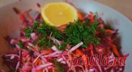 Салат &quot;Щетка&quot; для похудения - пошаговый кулинарный рецепт с фото.