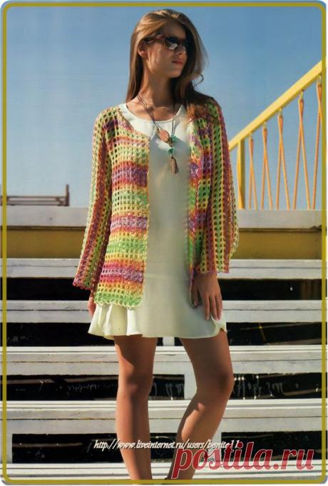 Модный и комфортный летний жакетик....