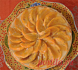 Чизкейк с хурмой, десерт. Пошаговый рецепт с фото