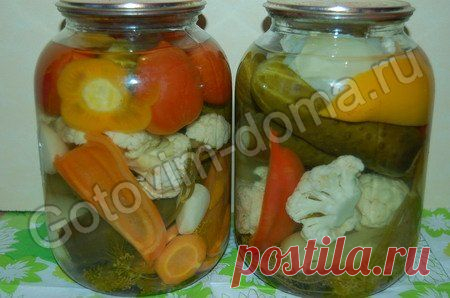 Рецепт: Овощное ассорти "Огород"