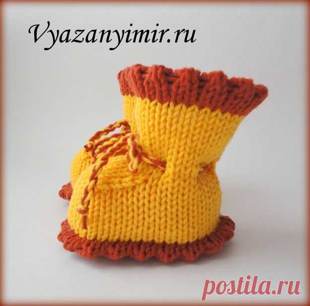 Как связать пинетки на вязальной машине? | Вязаный Мир. Knit World.