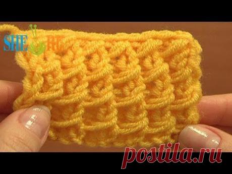 Узор чешуйки Урок 3 Узор спицами - YouTube