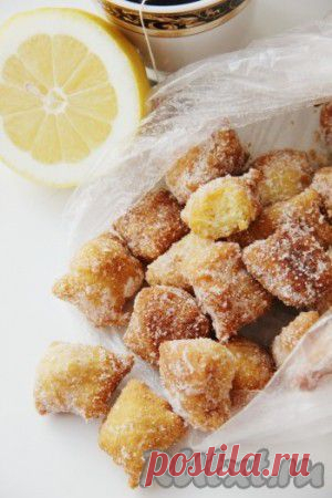 Печенье на сковороде "Лимонные подушечки"