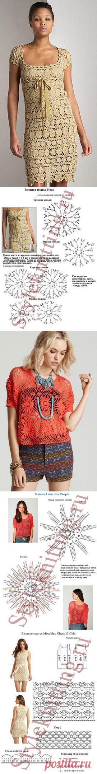 Вязаные модели в коллекциях весна-лето 2014. Плюс схемы вязания | Домохозяйки
