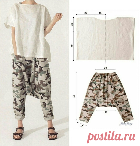 Топ и брюки
#простыевыкройки #простыевещи #шитье #топ #брюки #выкройка