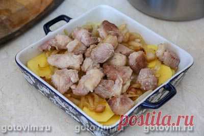 Свинина с картофелем в пиве, запеченная в духовке. Рецепт с фото / Готовим.РУ