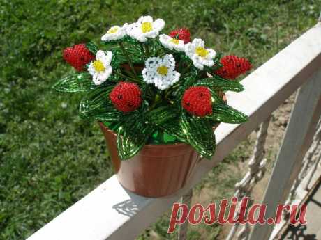 Клубника из бисера — DIYIdeas