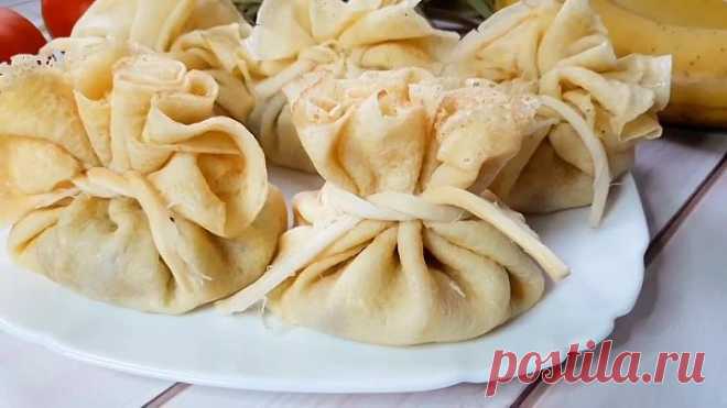 Очень нежные и вкусные блинные мешочки! Оригинально и Аппетитно!