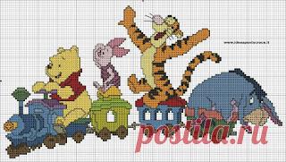 ENCANTOS EM PONTO CRUZ: Ursinho Pooh