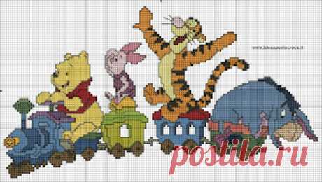 ENCANTOS EM PONTO CRUZ: Ursinho Pooh