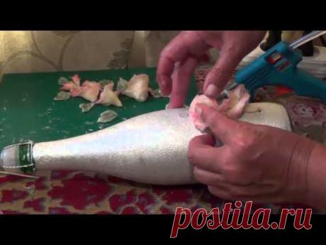 МАСТЕР КЛАСС по УКРАШЕНИЮ шампанского холодным фарфором ч.1 / MASTER CLASS