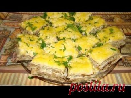 Рецепт: Закусочный торт из лаваша на RussianFood.com