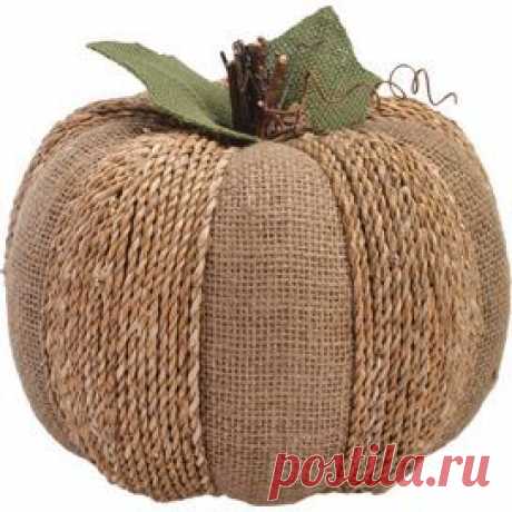 Burlap Pumpkin