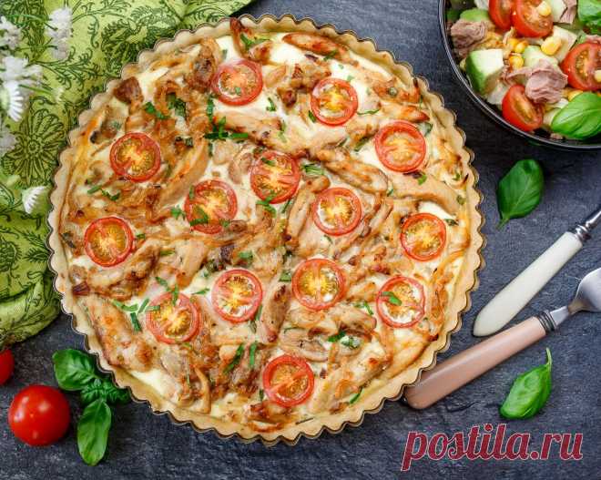 Рецепт киша с курицей и карамелизированным луком с фото пошагово на Вкусном Блоге