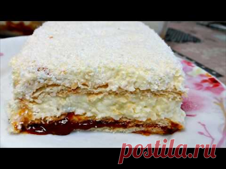 Торт за 5 МИНУТ "Рафаэлло" БЕЗ ВЫПЕЧКИ! Вместо тысячи слов! cake in 5 minutes